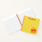 Carnet Coeur super Citrouille (Intérieur)