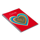 Carnet Coeur valentin multicolore Thunder_Cove (Côté Droit)