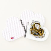 Carnet Coeur vapeur avec un manomètre (Intérieur)