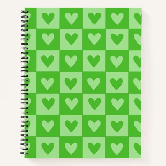 Carnet Coeur vert de tableau de bord (Devant)