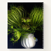 Carnet Coeur vert en noir (Dos)