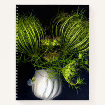 Coeur vert en noir