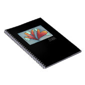 Carnet Cœurs ailés alignés (Côté Droit)