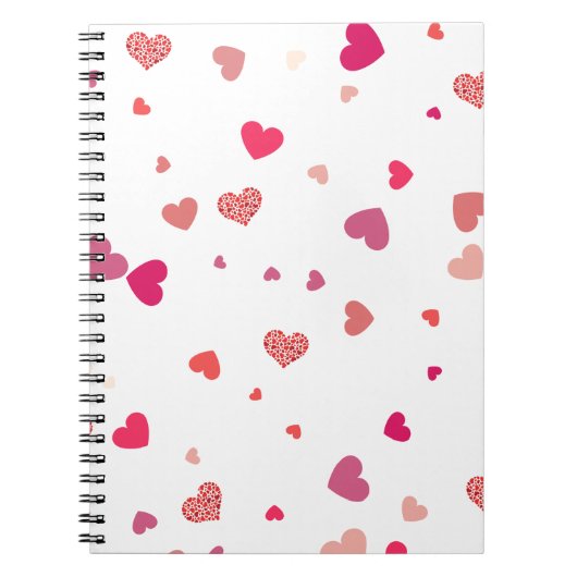 Carnet Coeurs - amour (Devant)