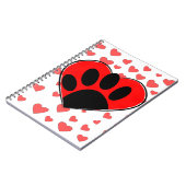 Carnet Coeurs Amoureux de les chiens partout (Côté gauche)