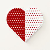 Carnet Coeurs Blancs Et Rouges En Forme Coeur (Dos)