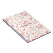 Carnet Cœurs blancs roses (Côté Droit)