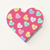 Carnet Coeurs bonbons de Saint-Valentin classiques (Dos)