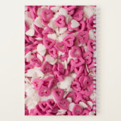 Carnet Coeurs bonbons rose et blanc Sweets Lots (Verso)