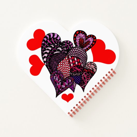 Carnet Coeurs, coeurs et amour (Dos)