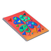 Carnet Coeurs colorés (Côté Droit)