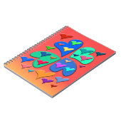 Carnet Coeurs colorés (Côté gauche)