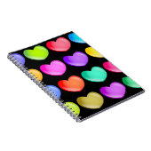 Carnet Coeurs colorés (Côté Droit)