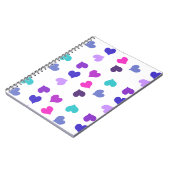Carnet Cœurs colorés mignons (Côté gauche)