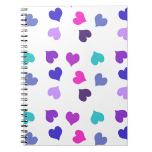 Carnet Cœurs colorés mignons