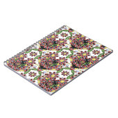 Carnet Coeurs colorés, Motif romantique sans couture. (Côté gauche)