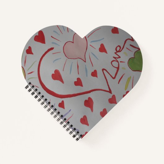 Carnet Coeurs d'amour (Devant)