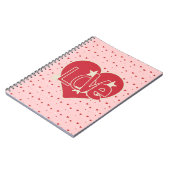 Carnet Coeurs d'amour et étoiles (Côté gauche)