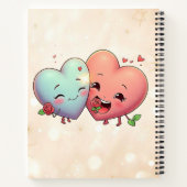 Carnet "Coeurs d'amour inséparables" (Dos)