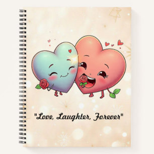 Carnet "Coeurs d'amour inséparables"