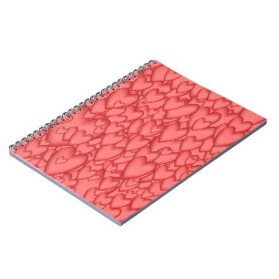 Carnet Coeurs d'amour rose Décoratif