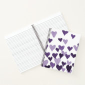 Carnet Coeurs d'aquarelle de la Saint-Valentin - ultra vi (Intérieur)