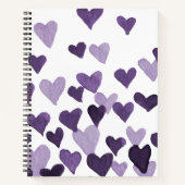 Carnet Coeurs d'aquarelle de la Saint-Valentin - ultra vi (Devant)