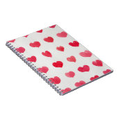 Carnet Coeurs d'aquarelle incomparable : design motif rom (Côté Droit)