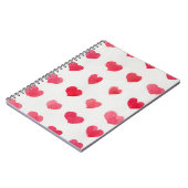 Carnet Coeurs d'aquarelle incomparable : design motif rom (Côté gauche)