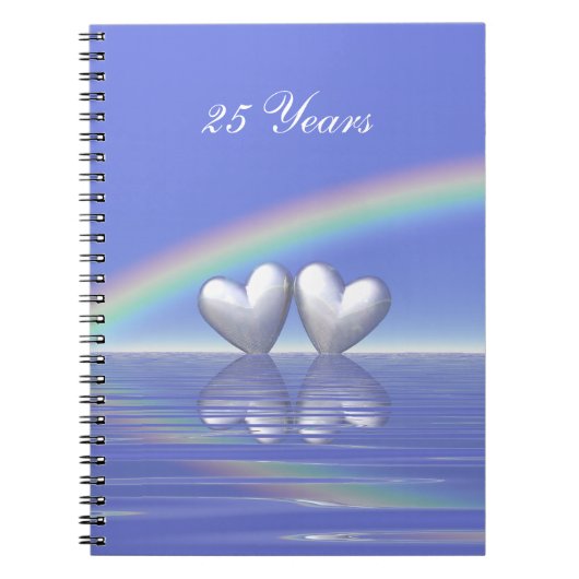 Carnet Coeurs d'argent du 25e anniversaire (Devant)