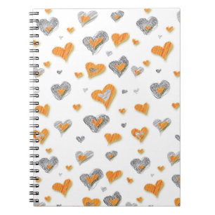 Carnet Coeurs d'art crayon