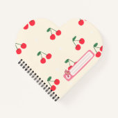 Carnet Cœurs de cerise pour adolescentes (Devant)