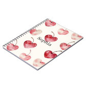 Carnet Cœurs de Cerise Rouge (Côté gauche)