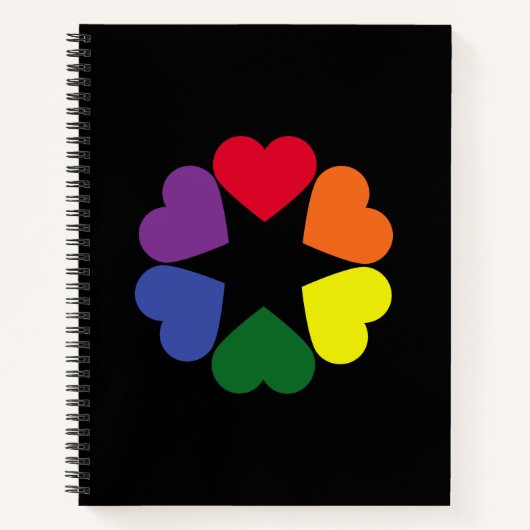 Carnet cœurs de fierté LGBT (Devant)