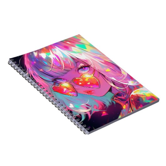 Carnet Coeurs de fille Anime (Côté Droit)