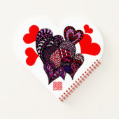 Carnet Cœurs de la Saint-Valentin et amour (Dos)