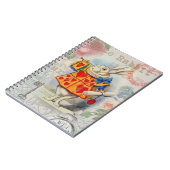 Carnet Cœurs de Lapin Blanc Alice Classique (Côté gauche)