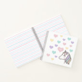 Carnet Coeurs de licorne (Intérieur)