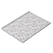 Carnet Coeurs de polka minuscules dans les tons gris (Côté gauche)