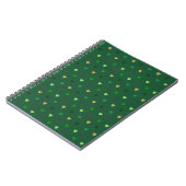 Carnet Coeurs de Polka sur vert de forêt (Côté gauche)