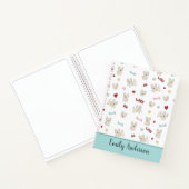 Carnet Coeurs de taureau français empreinte de patte chie (Intérieur)