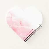 Carnet Coeurs de verre romantique Heureuse Sainte-Valenti (Dos)