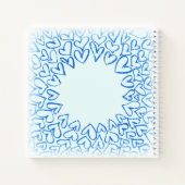 Carnet Coeurs dessinés à la main Ordinateur portable pers (Dos)