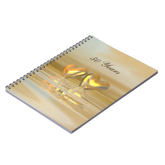 Carnet Coeurs d'or (Côté gauche)