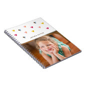 Carnet Coeurs doux - multicolores - Photo (Côté Droit)