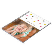 Carnet Coeurs doux - multicolores - Photo (Côté gauche)