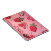 Carnet Coeurs et biscuits à sucre Rose (Côté Droit)