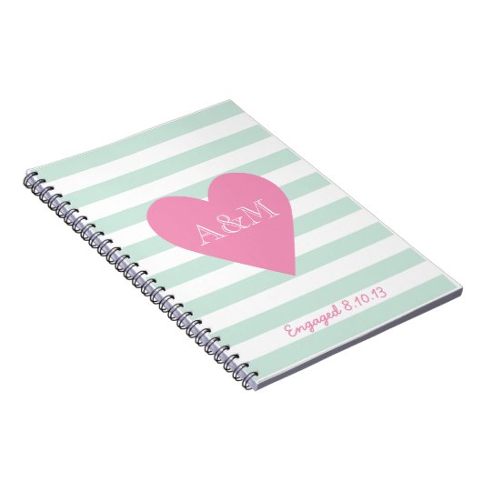 Carnet Coeurs et rayures engagés (Côté Droit)