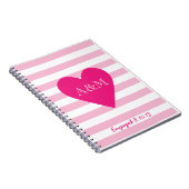 Carnet Coeurs et rayures engagés (Côté Droit)