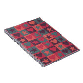 Carnet Coeurs et rose de profil sous convention (Côté Droit)